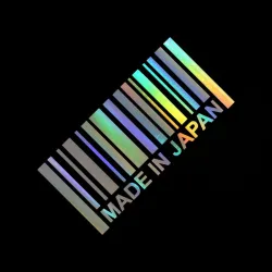 MADE IN JAPAN - autocollant réfléchissant 3D